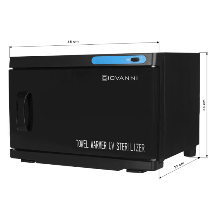 Handdoekverwarmer met UV 16L zwart