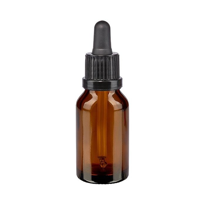 Sample flesjes amber met pipet 3ml, 10st
