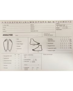 Analysekaarten pedicure, 100st