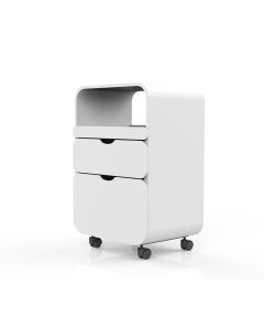 Design werktafel / meubel met 2 lades wit