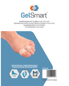 GelSmart Teenspreider met dubbele lus T1&2, 3st