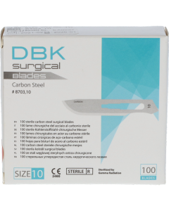 DBK Chirurgische Sterile Mesjes Nr.10, 100st