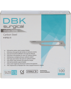 DBK Chirurgische Sterile Mesjes Nr.15, 100st