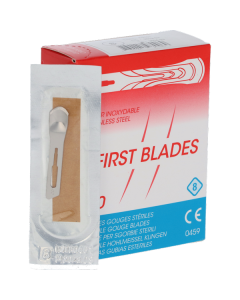 First Blades eeltguts/ holle beitel mesjes nr. 8 50st