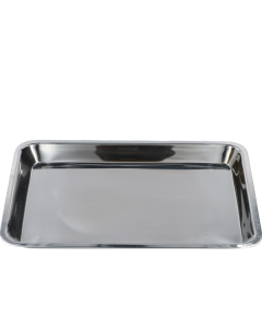 Inox schaal glad 21 x 15 x 1,5 cm