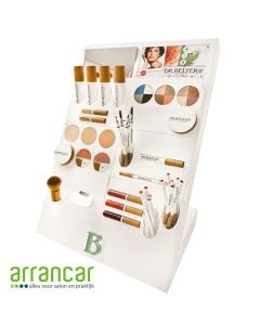 Dr. Belter make-up counter display (met testers)