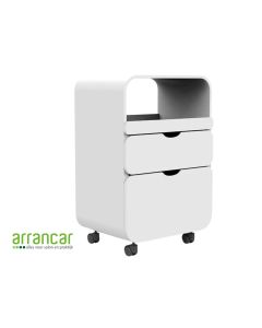 Design werktafel / meubel met 2 lades wit