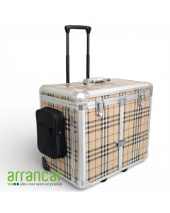 Pedicurekoffer scottisch stripes