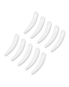 Plastic (creme) spatels 6cm, 10st