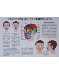 Poster Gezichtsdiagnose- en massage 60x42cm