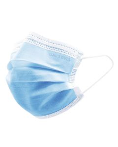 Unigloves Mondmasker IIR 3 laags blauw 50st
