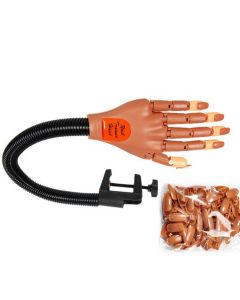 Oefenhand manicure, incl 100 tips