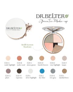 Dr. Belter refill satin glow shadow - silver highlight