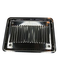 Corio Instrumentenschaal 26x18cm met ribbels RVS