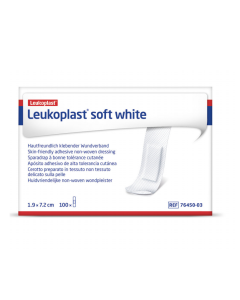 Leukoplast Soft White 1,9cmx7,2cm 100st