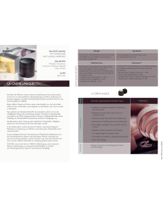 Monteil A4 informatie kaart (Duits) "La Creme Unique"
