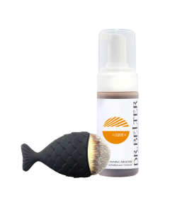 Dr. Belter Sun Self Tanning Mousse set (tasje + waaierpensee
