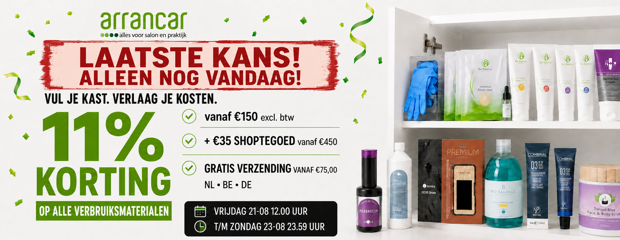 laatste kans alleen nog vandaag