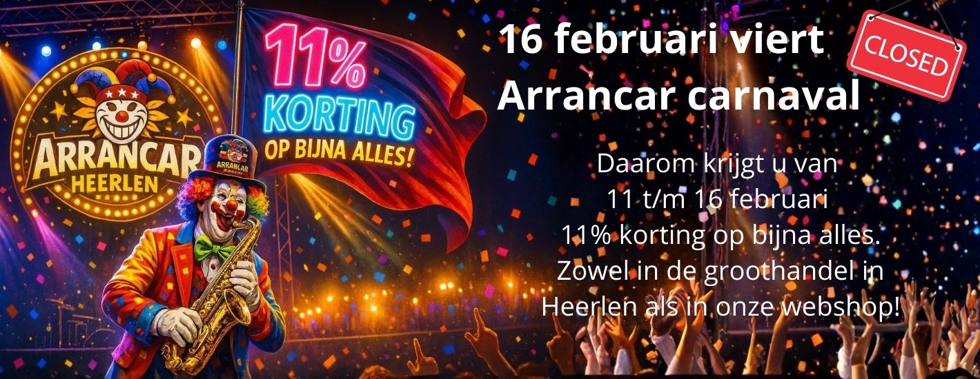 Carnaval 2026 sluiting en aanbieding
