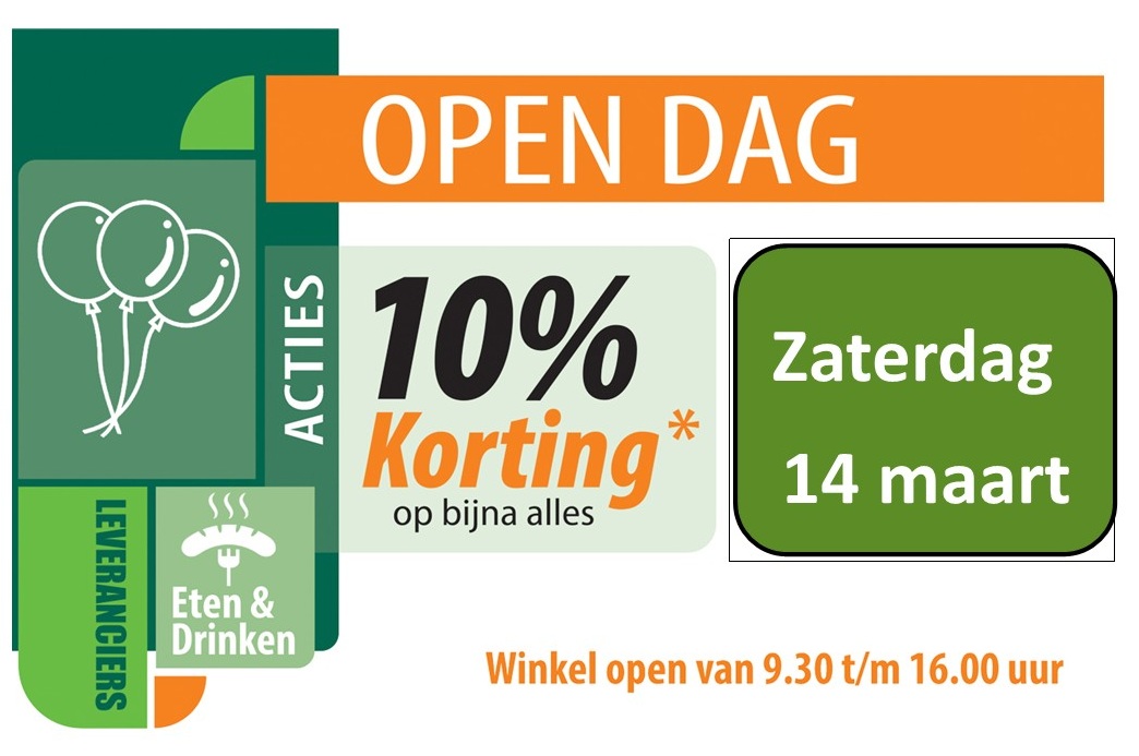 Open dag 14 maart